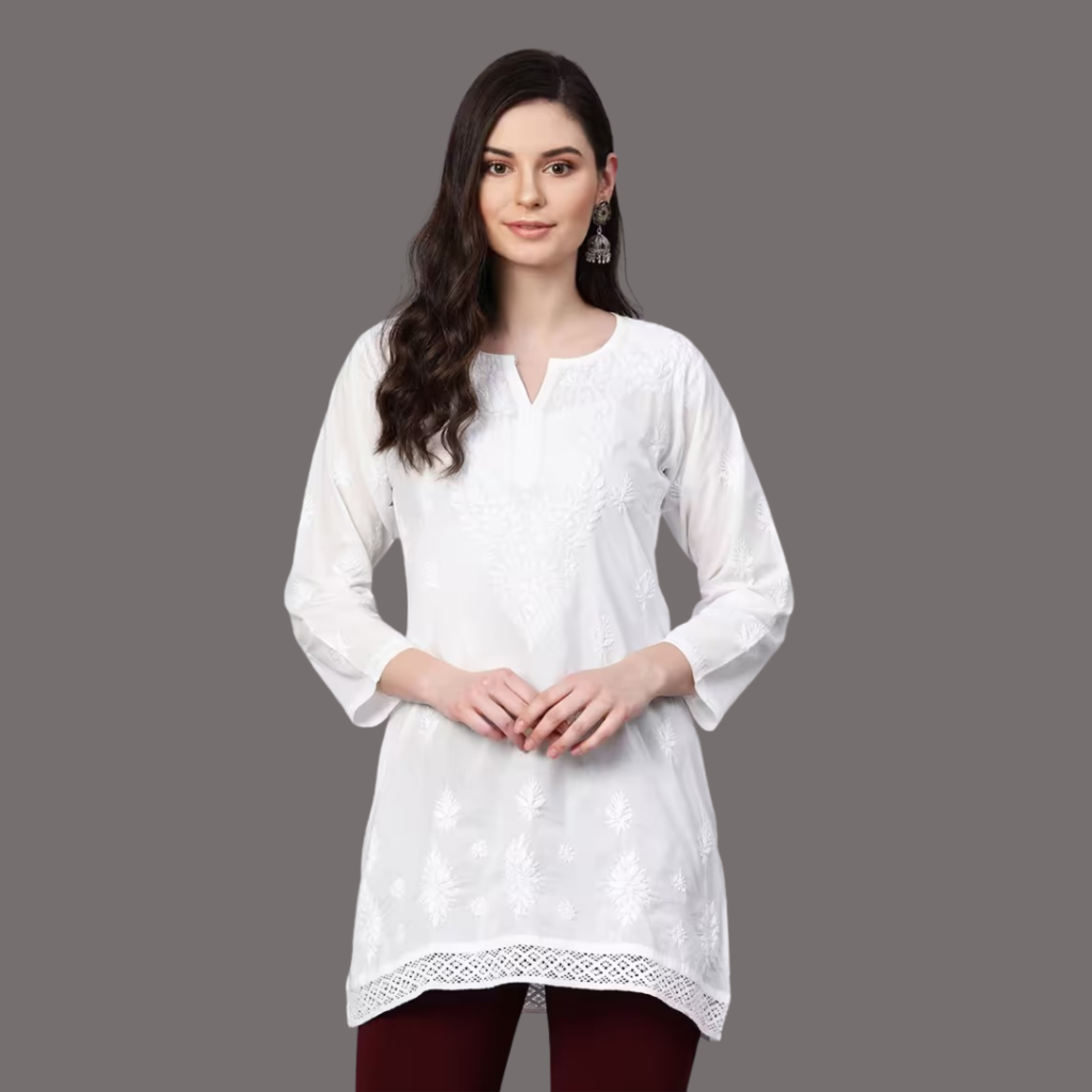 White Kurti