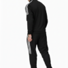 ADIDAS Half Striped Men Black TrackSuit (Jacket &Track-Pants)